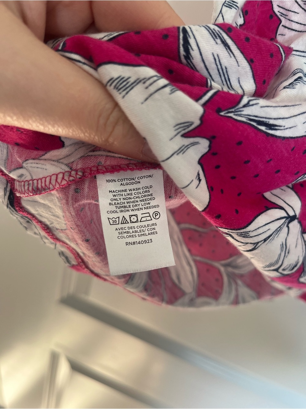 LOFT Raspberry Pink Floral Ruffle Sleeve Tee - Picture 4 of 5